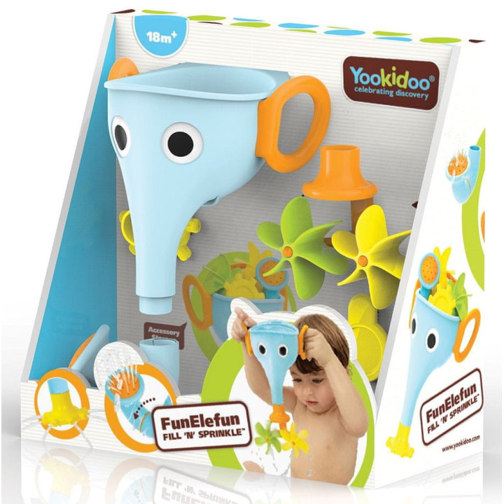 YOOKIDOO Zabawka do wanny Słoń FunEleFun Blue