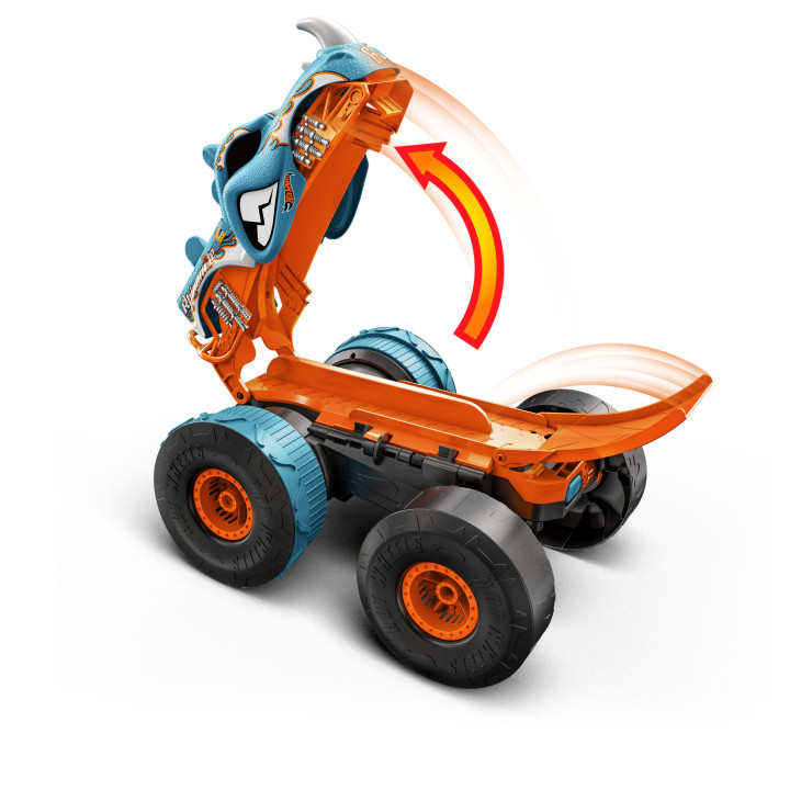 Hot Wheels Monster Trucks T R/C Rhinomite Mega Transformacja Pojazd zdalnie sterowany 1:12 HPK27 Mattel