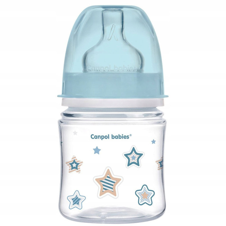 Canpol Babies Butelka 120 ml 35/216 NEWBORN BABY niebieskie gwiazdki