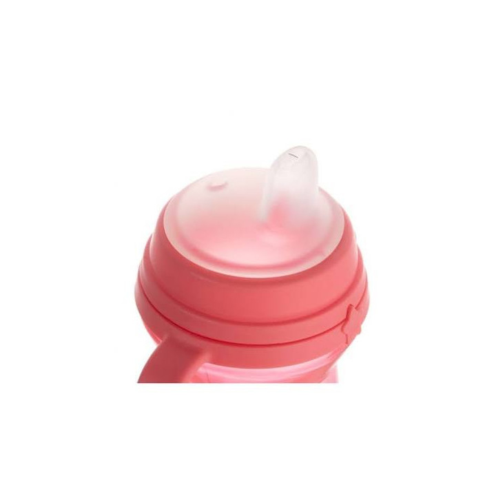 CANPOL BABIES Kubek niekapek z miękkim ustnikiem FirstCup 250ml, różowy 56/615