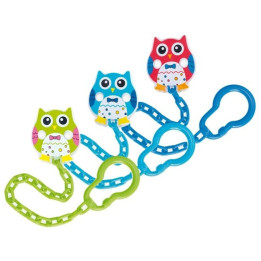 Canpol Babies Łańcuszek do smoczka "Sówki" 10/876 miks kolorystyczny