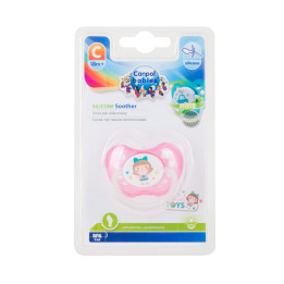 Canpol babies smoczek uspokajający 18+m kształt anatomiczny silikonowy 23/258 Toys RÓŻ/świecący w ciemności