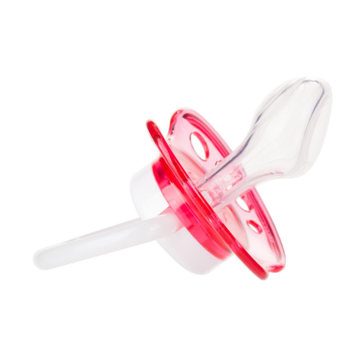 Canpol babies smoczek uspokajający 18+m kształt anatomiczny silikonowy 23/258 Toys RÓŻ/świecący w ciemności