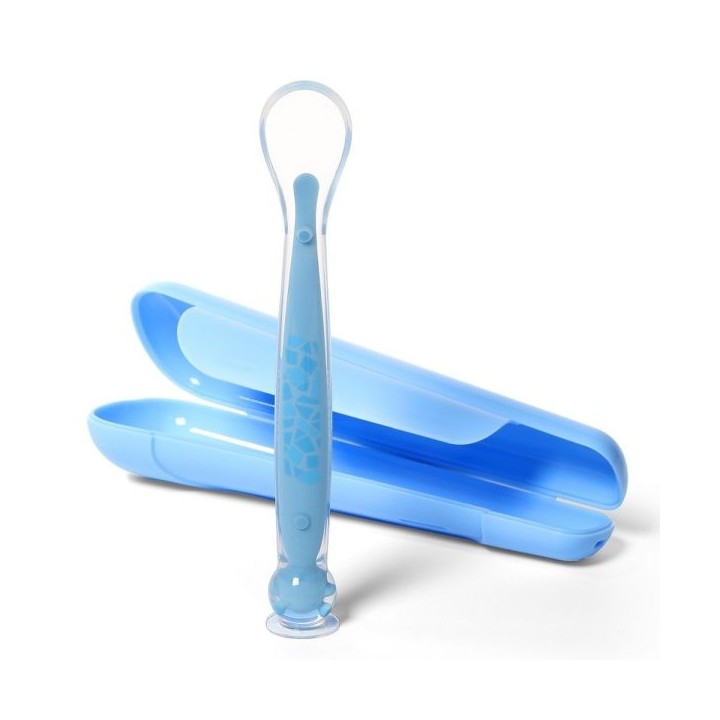 BABYONO Łyżeczka z przyssawką w etui 1462/01