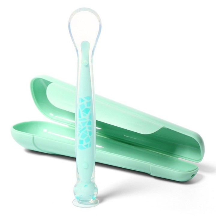 BABYONO Łyżeczka z przyssawką w etui 1462/01