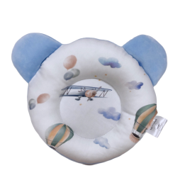 LULUMI Poduszka z dziurką MIŚ BALLOON niebieska