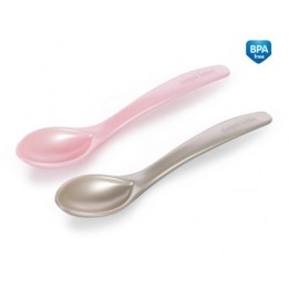 CANPOL BABIES Zestaw łyżeczek różowy 2 szt. 59/582