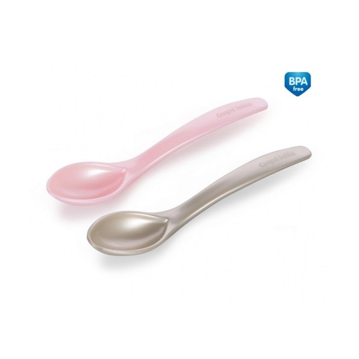 CANPOL BABIES Zestaw łyżeczek różowy 2 szt. 59/582