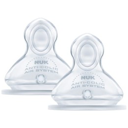 NUK FC+ Silikonowy smoczek do butelki 0-6 m 1 S 709244 2 szt.