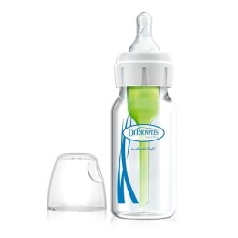 Dr Brown's Butelka szklana standard Options+ 120 ml ze smoczkiem poziom 1