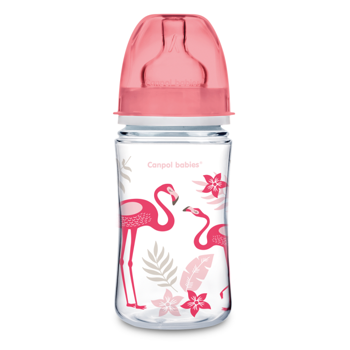 CANPOL BABIES Butelka szerokootworowa JUNGLE 240 ml 35/227