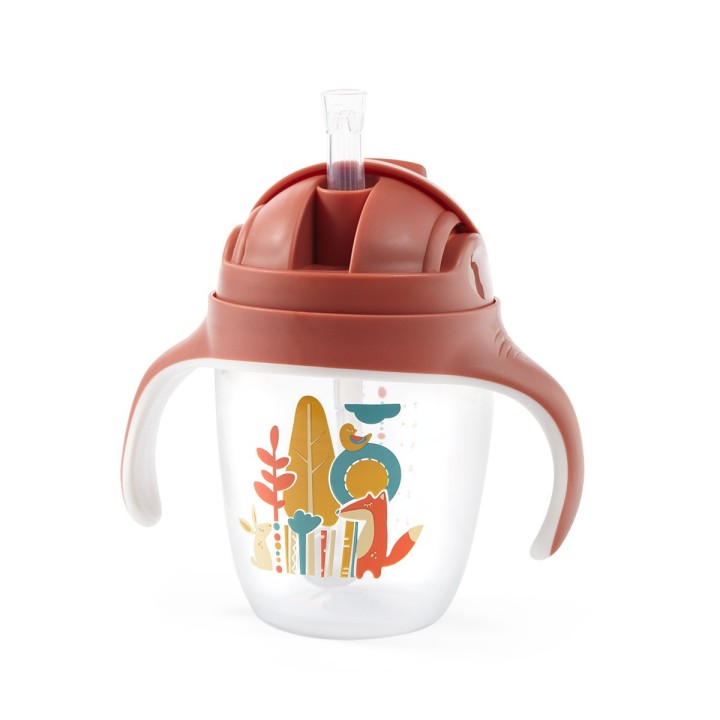 BABYONO Kubek niekapek z obciążoną słomką 1464/01