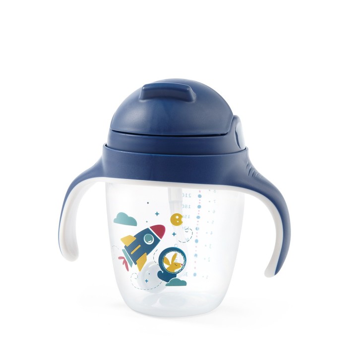 BABYONO Kubek niekapek z obciążoną słomką 1464/02