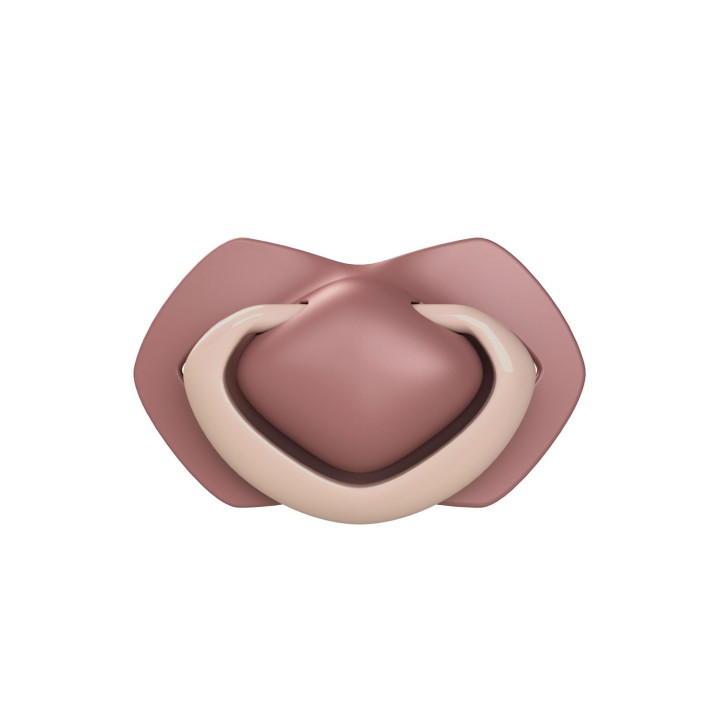 CANPOL BABIES Smoczki silikonowe symetryczne PURE COLOR pink 2 sztuki