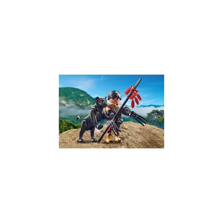 PLAYMOBIL Wojownik z Panterą 70878