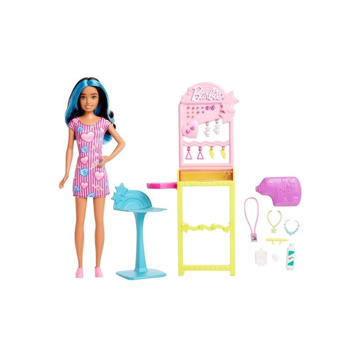 BARBIE HKD78 Skipper Lalka zestaw Przekłuwanie uszu