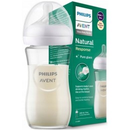 PHILIPS AVENT Responsywna Butelka Natural szklana 240ml 933/01
