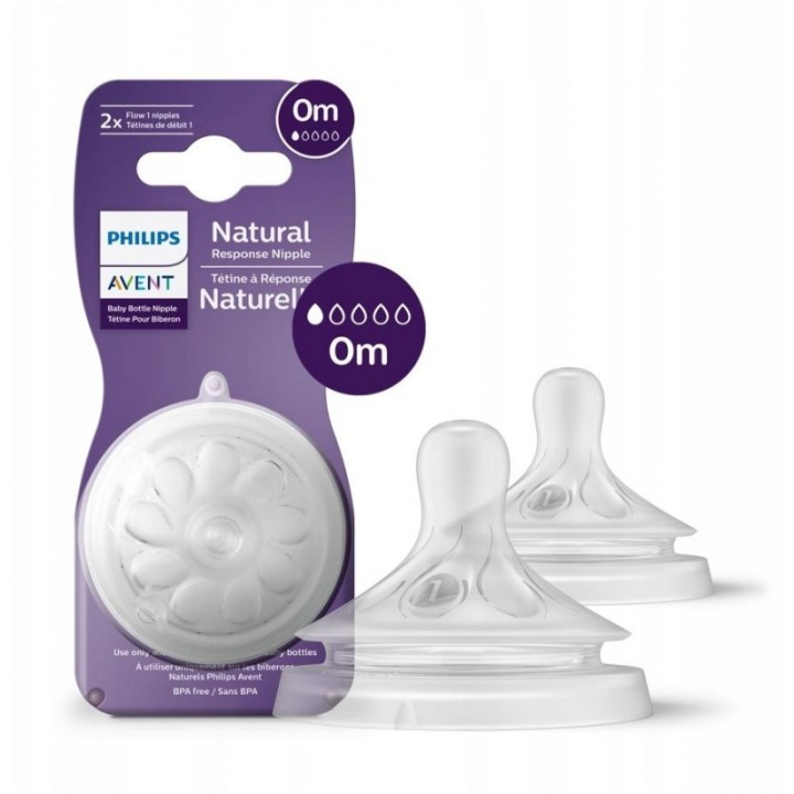 PHILIPS AVENT Smoczek Responsywny Natural 0m wcześniak 961/02
