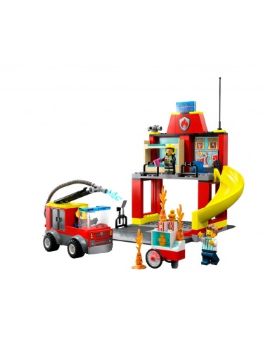 LEGO City Remiza Strażacka i Wóz...