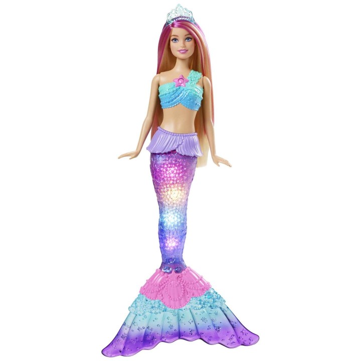 BARBIE HDJ36/4 Malibu Syrenka Migoczące Światełka