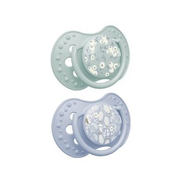 LOVI Smoczek uspokajający silikonowy BLOSSOM blue 22/921 boy 0-3m