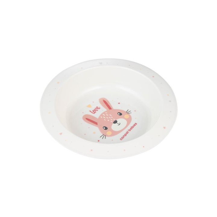 CANPOL BABIES Miska plastikowa Cute Animals 4/412 pink