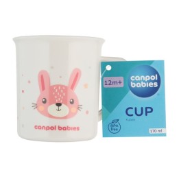 CANPOL BABIES Kubeczek plastikowy Cute Animals 4/413 pink