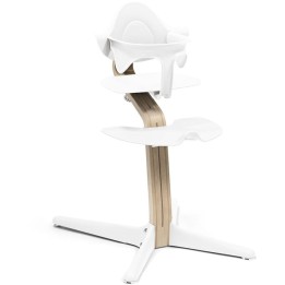 EVOMOVE Zestaw Stokke Nomi 2w1 – wielofunkcyjne krzesełko + zestaw dziecięcy WHITE OILED - WHITE