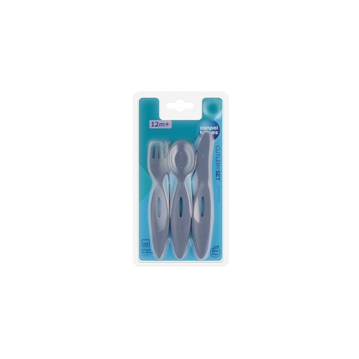 CANPOL BABIES Zestaw sztućców dla dzieci 31/418 blue
