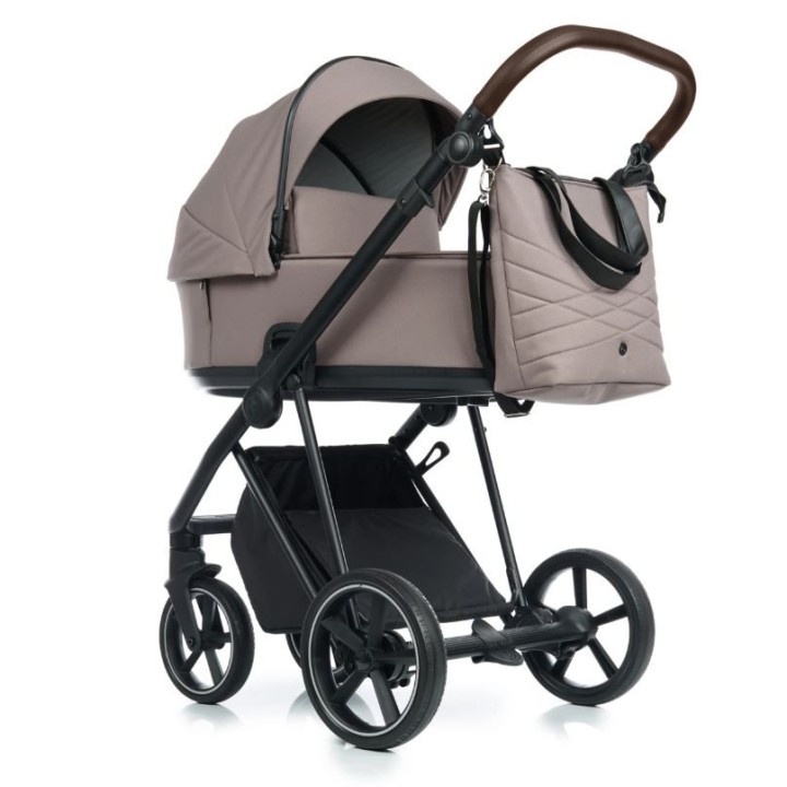ROAN IVI 2.0 wózek GŁĘBOKO-SPACEROWY 2w1 COCOA - BLACK