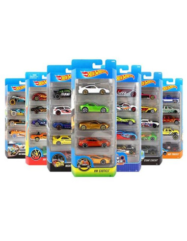 HOT WHEELS 1860 Samochodziki 5-pak