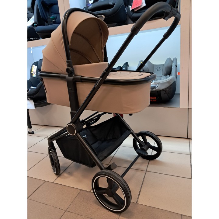 CRESCENT Wózek głęboko-spacerowy 2w1 ULTRA - czarny stelaż, kolor piaskowy