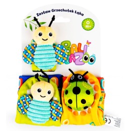 BALIBAZOO 82624 Zestaw skarpetki i grzechotka na rączkę