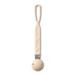 BABYONO 1469/03 Silikonowa zawieszka do smoczka beżowa