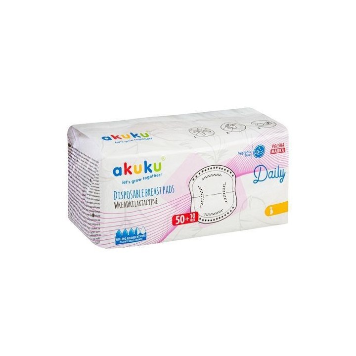AKUKU 0160 Wkładki laktacyjne 60szt.