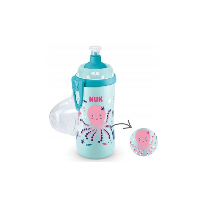 NUK Bidon sportowy JUNIOR CUP, Kameleon, 18 m+, 300ml