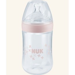 NUK Butelka NATURE SENSE, silikonowy smoczek rozmiar M (6 - 18 m.), 260ml