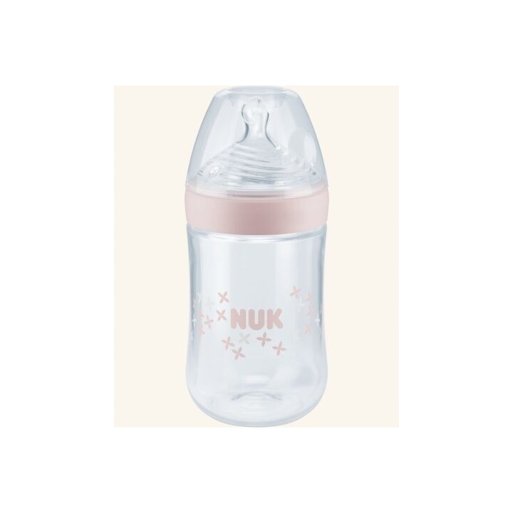 NUK Butelka NATURE SENSE, silikonowy smoczek rozmiar M (6 - 18 m.), 260ml