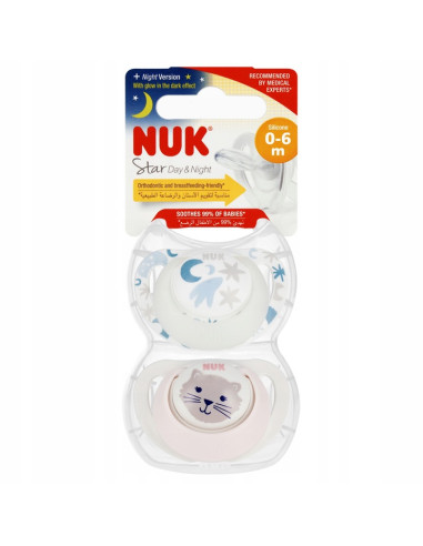 NUK Smoczek uspokajający silikonowy,...