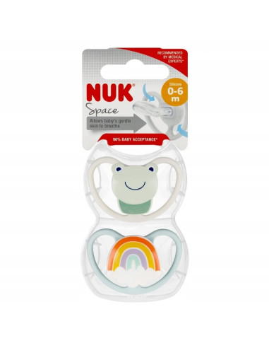 NUK Smoczek uspokajający silikonowy,...
