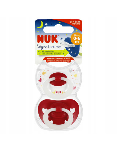 NUK Smoczek uspokajający silikonowy,...