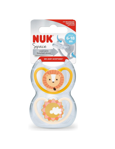 NUK Smoczek uspokajający silikonowy,...