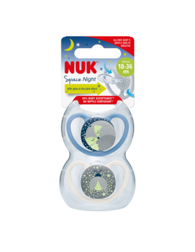 NUK Smoczek silikonowy uspokajający,...