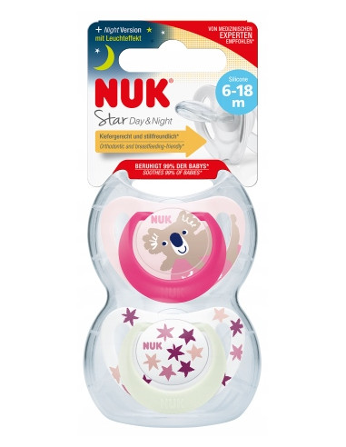 NUK Smoczek uspokajający silikonowy,...