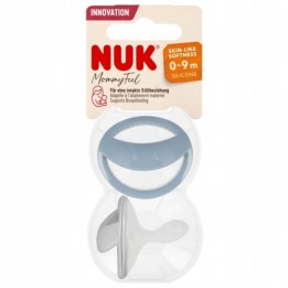 NUK Smoczek uspokajający silikonowy, rozmiar 0-9 m, MOMMY FEEL, zestaw 2 sztuk
