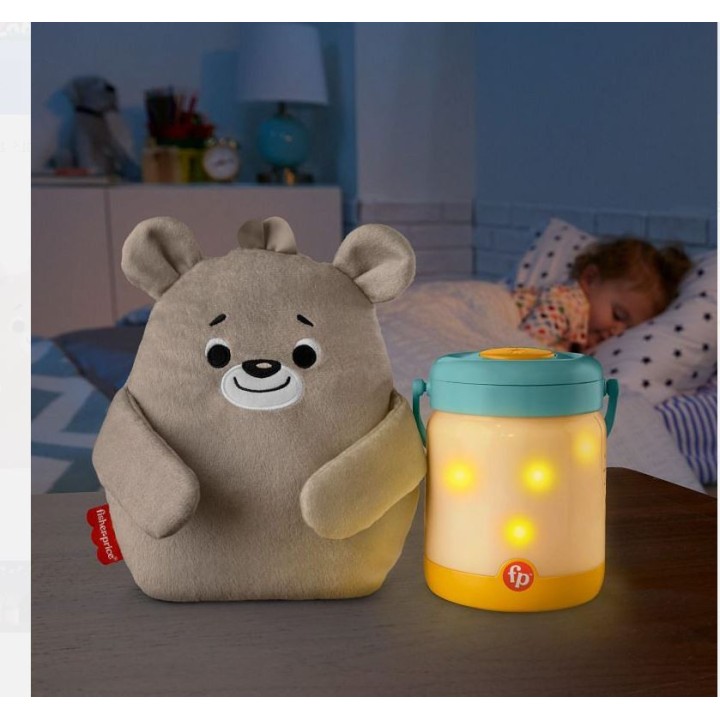 FISHER PRICE Miś uspakajacz ze światałkami 3w1 GRR00