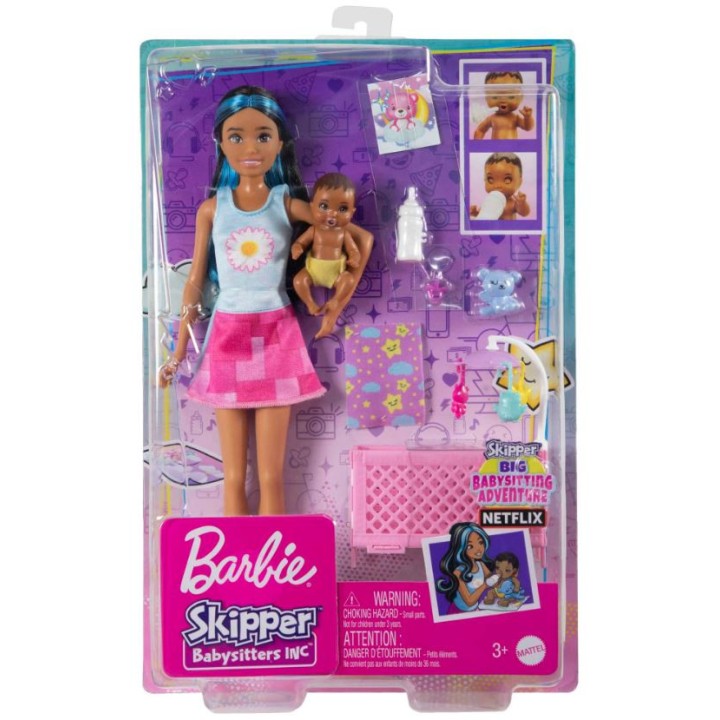 BARBIE Opiekunka Zestaw + Lalka