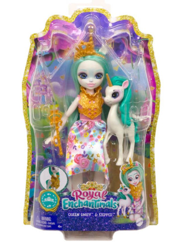 ENCHANTIMALS Lalka Królowa Unity +...