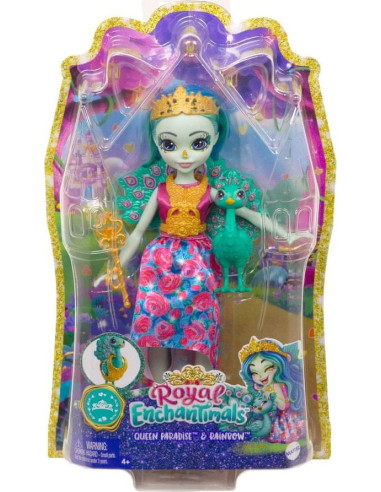 ENCHANTIMALS Lalka Królowa Paradise +...