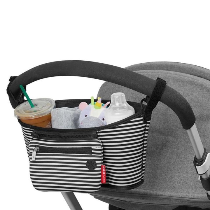 SKIP HOP Organizer do wózka Black/White Stripe